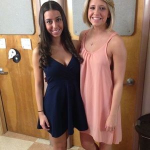 Navy Blue Baby Doll Dress